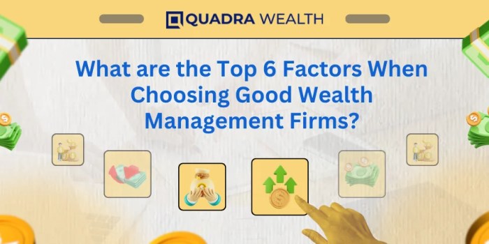 Top 6 factors when choosing good wealth management firms